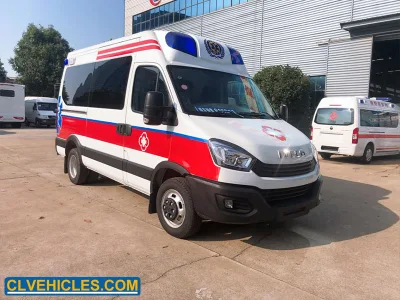 Tipo manual veículo ambulância do motor diesel da marca Chengli 4X2
