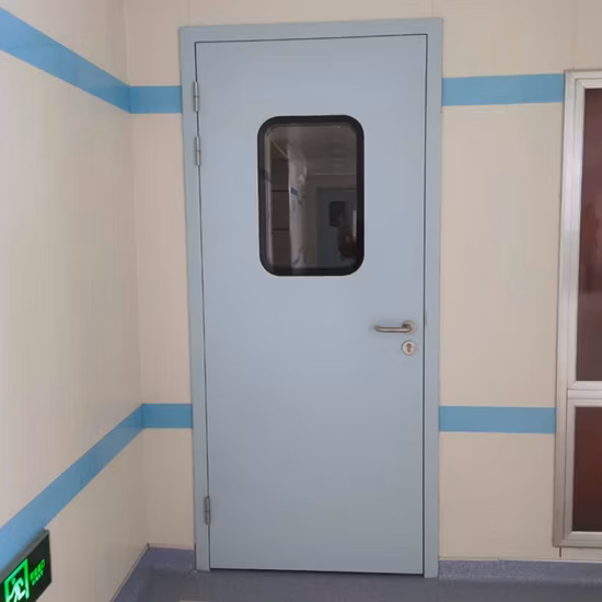Porta de purificação para salão de beleza, porta de pressão negativa, porta de sala limpa, clínica de beleza médica